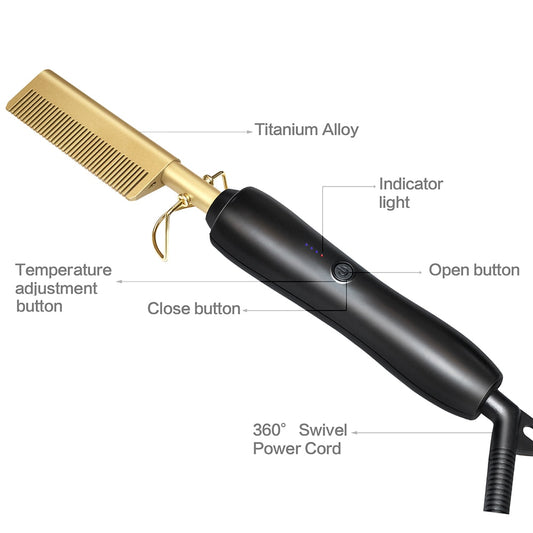 Hair Straightener Heat Comb